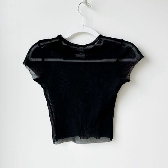 FREE PEOPLE The Sun Tee in Black - Picture 3 of 3